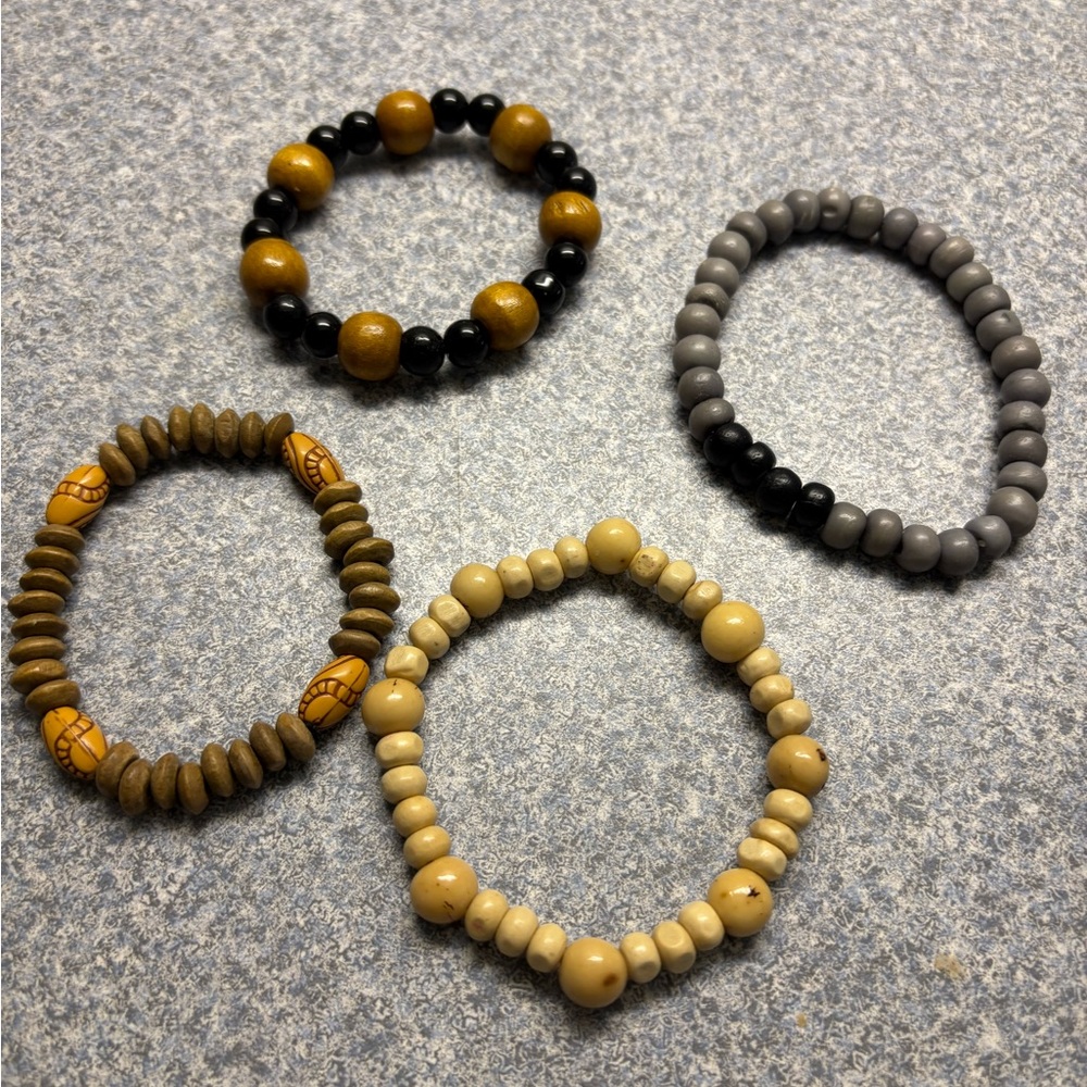 Set of Four Beaded Bracelets